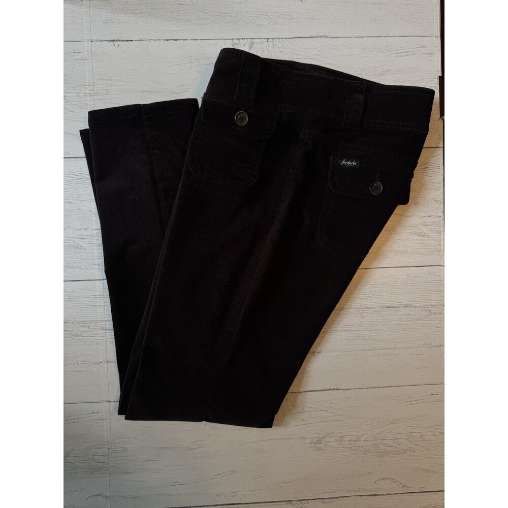 Vintage Jordache Black Brushed Corduroy Jeans Women's Sz 9/10 98% Cotton 80s 90s